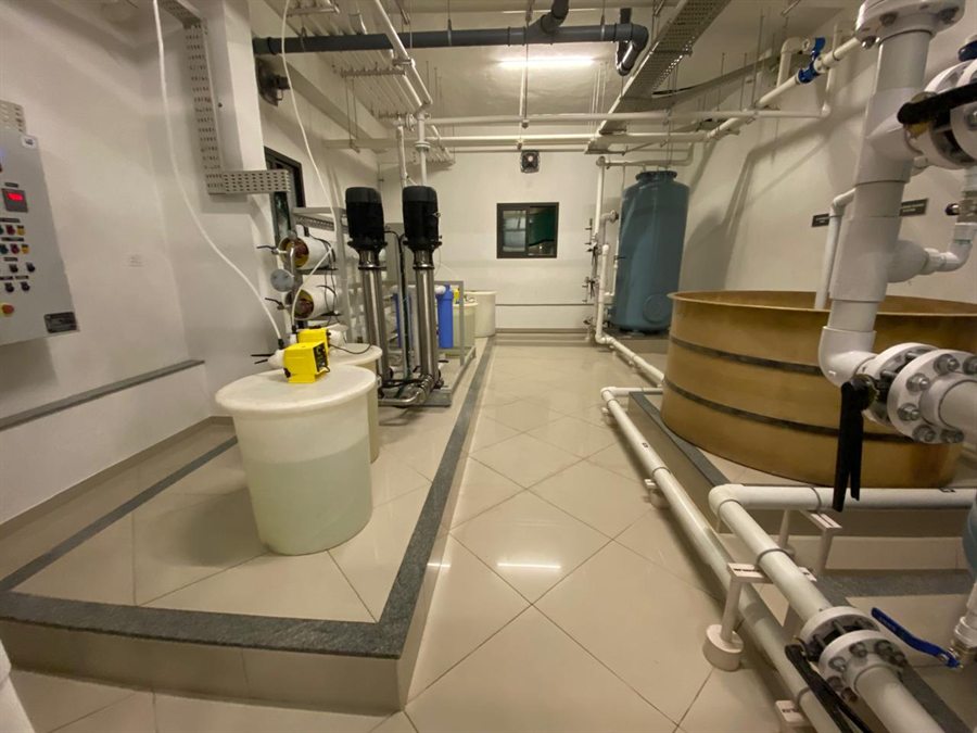 Water treatment and pumping room
